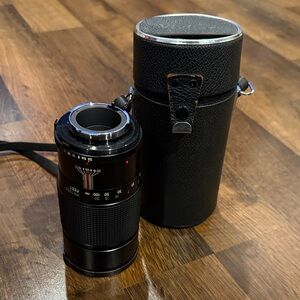 Vivitar Auto Telephoto 200 MM 1:3.5 Camera Lens with Case and Kenko Skylight